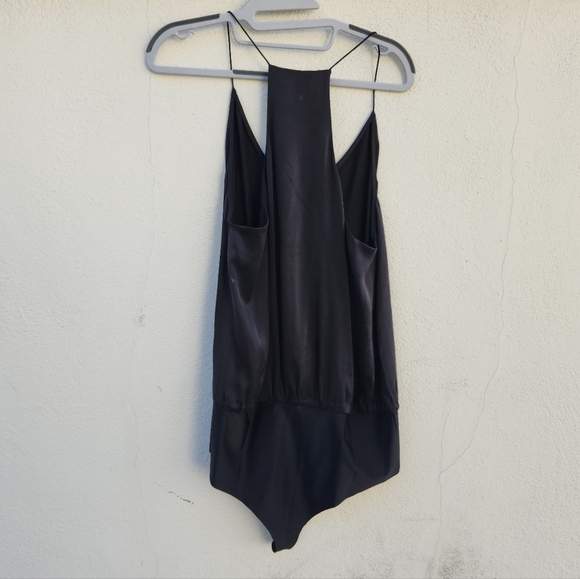 CAMI NYC The Lisa 100% Silk Black Bodysuit - NEW WITH TAGS - Picture 3 of 9